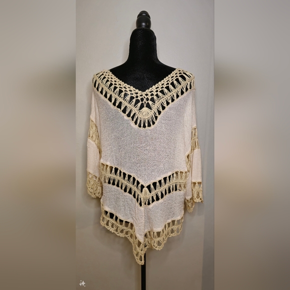 Rue 21 Macreme Boho Cream Color Top - Picture 7 of 12